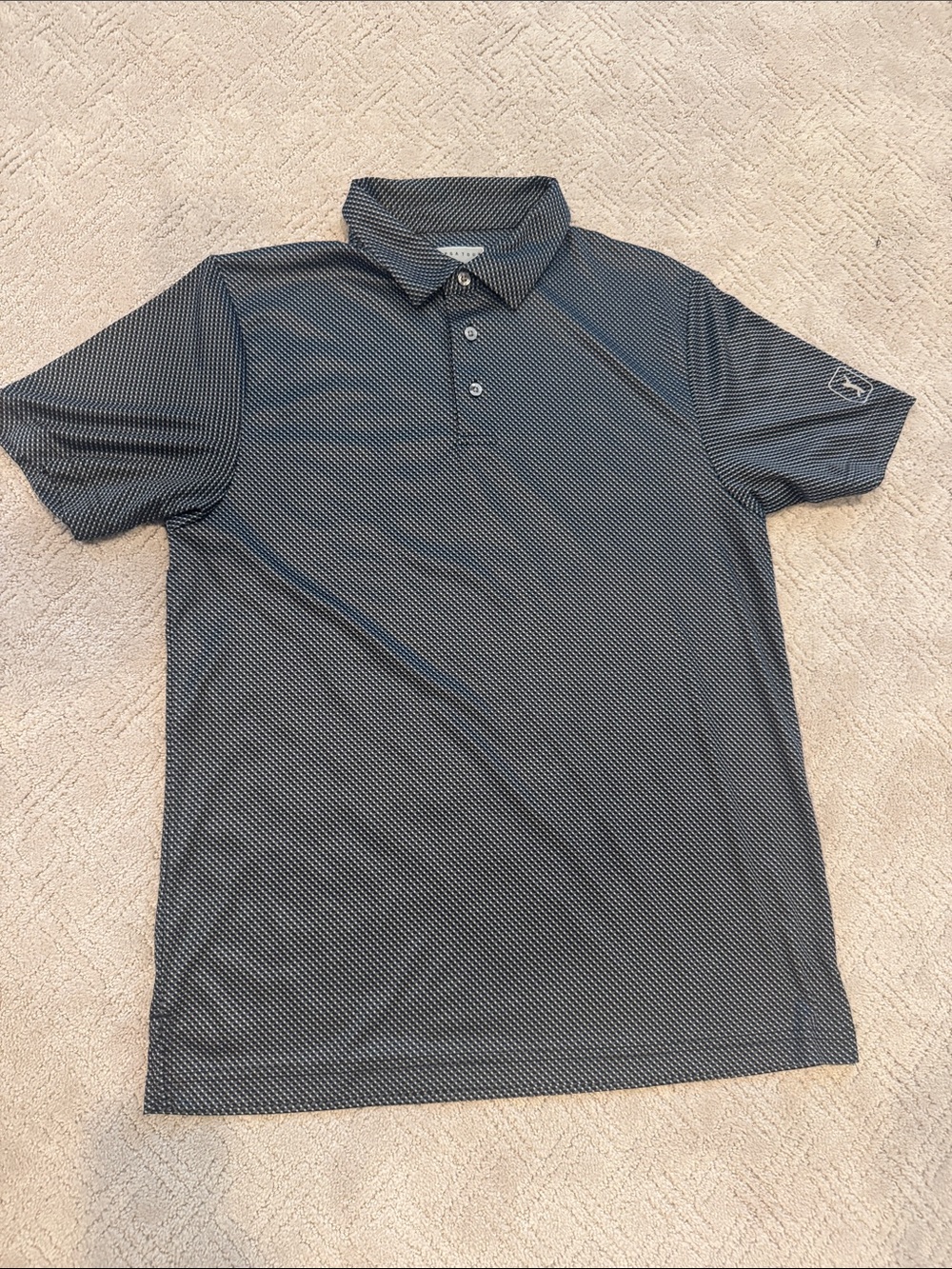 Men's Performance Polo Shirt in black and White